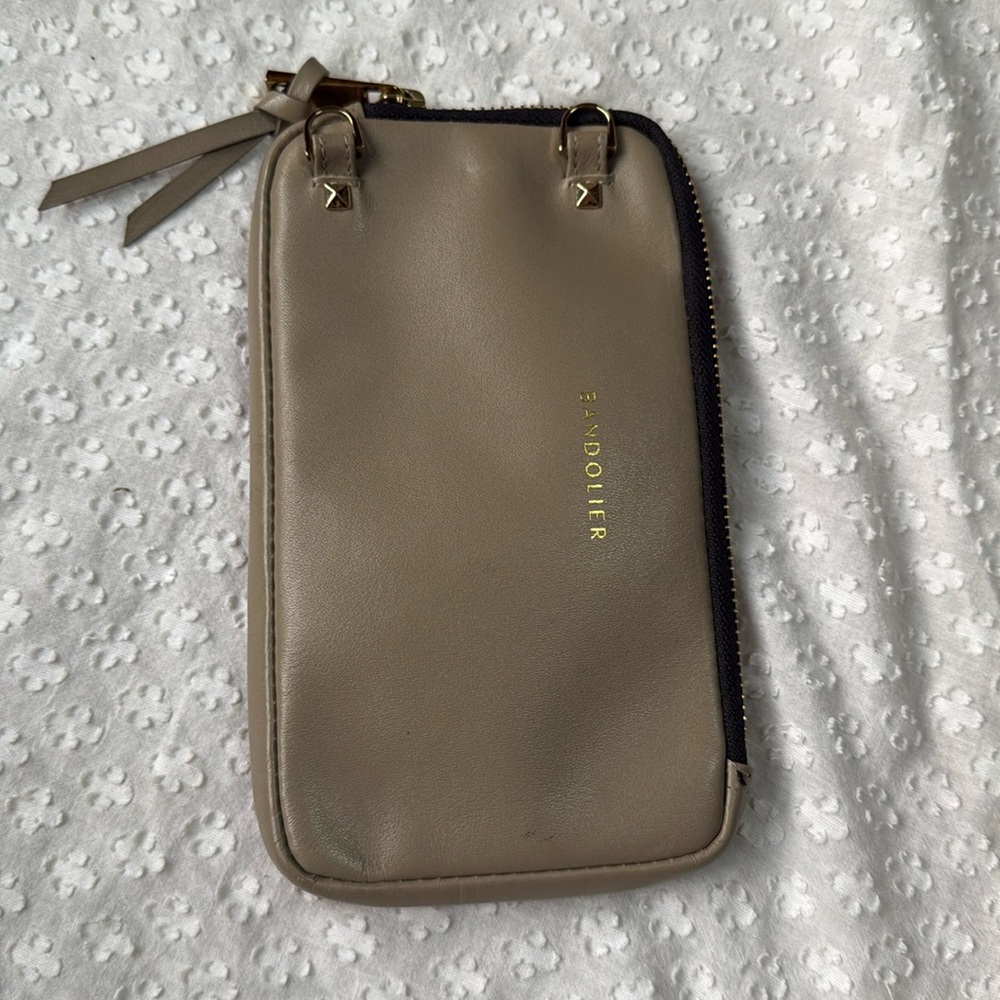 Bandolier Taupe Expanded Zip Cell Pouch - Picture 4 of 16